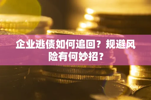 北京企业逃债如何追回？规避风险有何妙招？