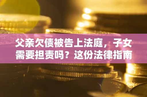 北京父亲欠债被告上法庭，子女需要担责吗？这份法律指南必须看完
