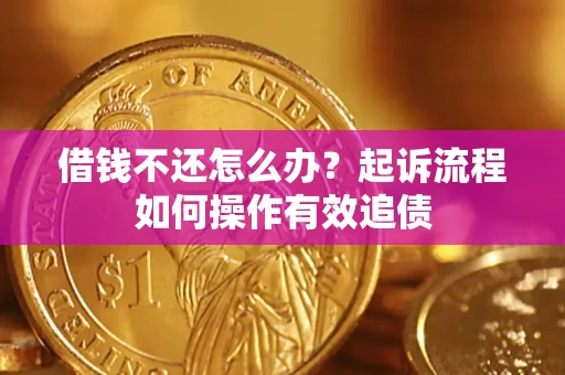 北京借钱不还怎么办？起诉流程如何操作有效追债
