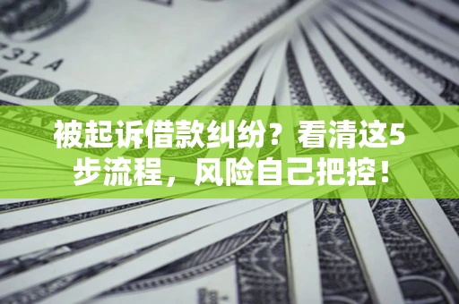 北京被起诉借款纠纷？看清这5步流程，风险自己把控！