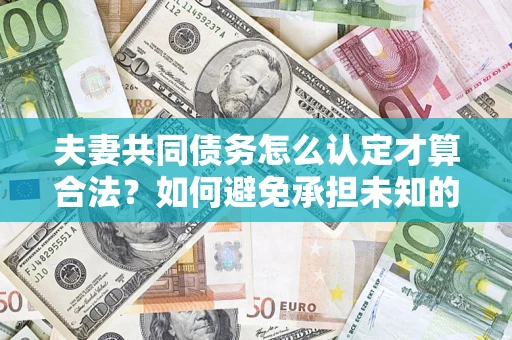 北京夫妻共同债务怎么认定才算合法？如何避免承担未知的债务风险？