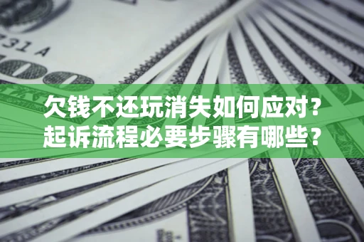 北京欠钱不还玩消失如何应对？起诉流程必要步骤有哪些？